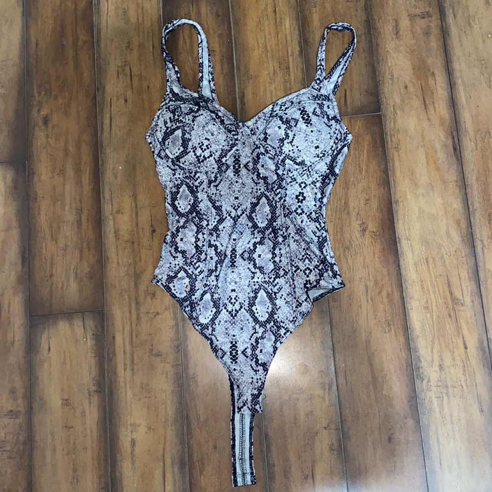 Snakeskin body suit